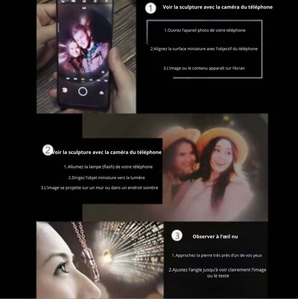 Colier photos protection LOUANA