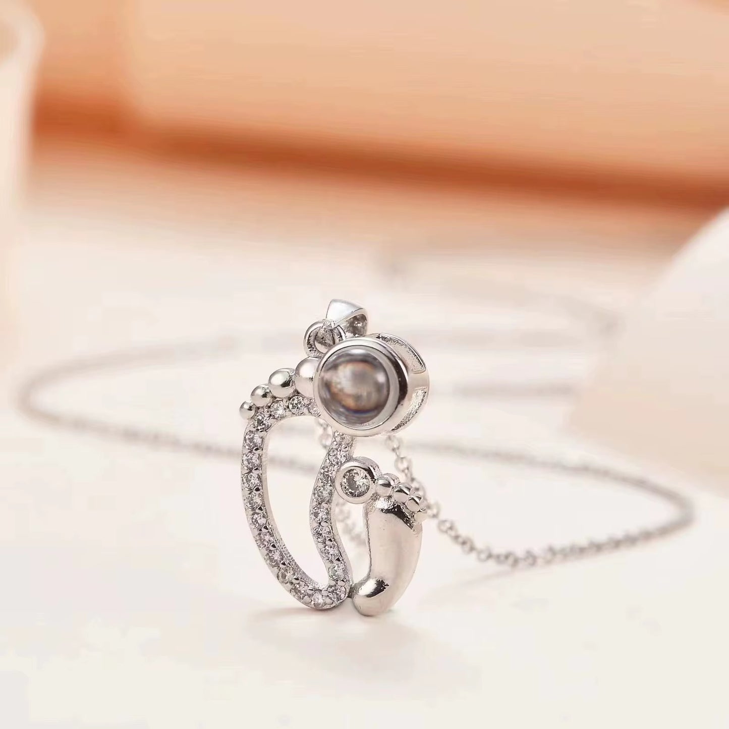 Collier photo projection BABY