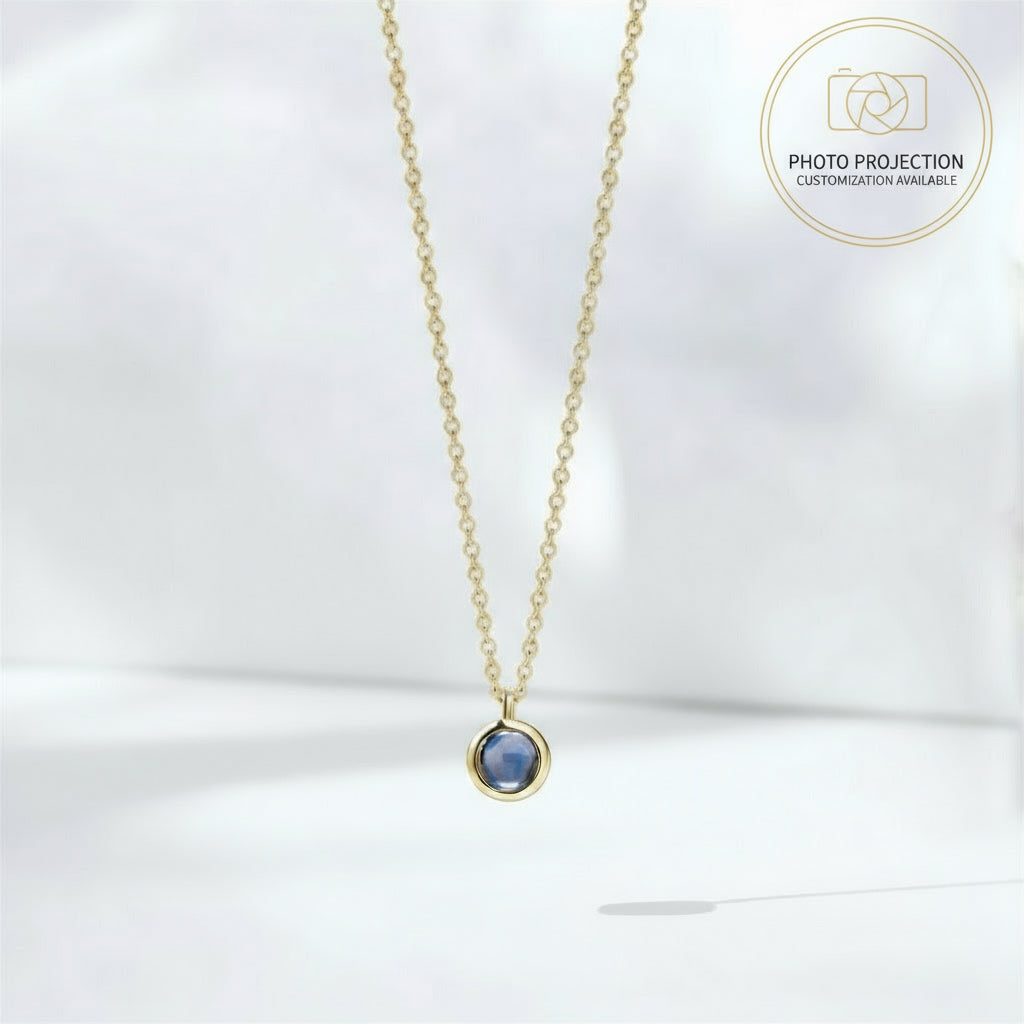Collier Photo Personnalisé Zélie - Vos Proches Autour du Cou