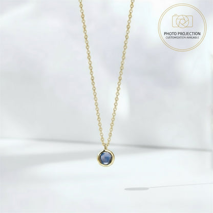 Collier Photo Personnalisé Zélie - Vos Proches Autour du Cou